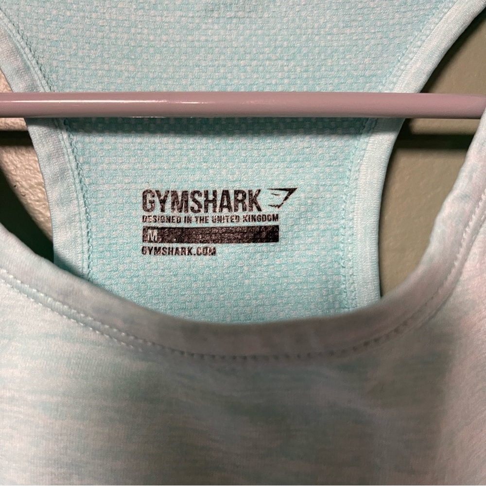 Gymshark Light Blue Workout Top - Picture 2 of 3